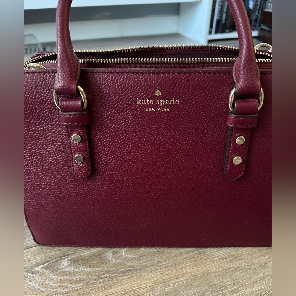 Kate Spade Burgundy Satchel - Picture 5 of 6